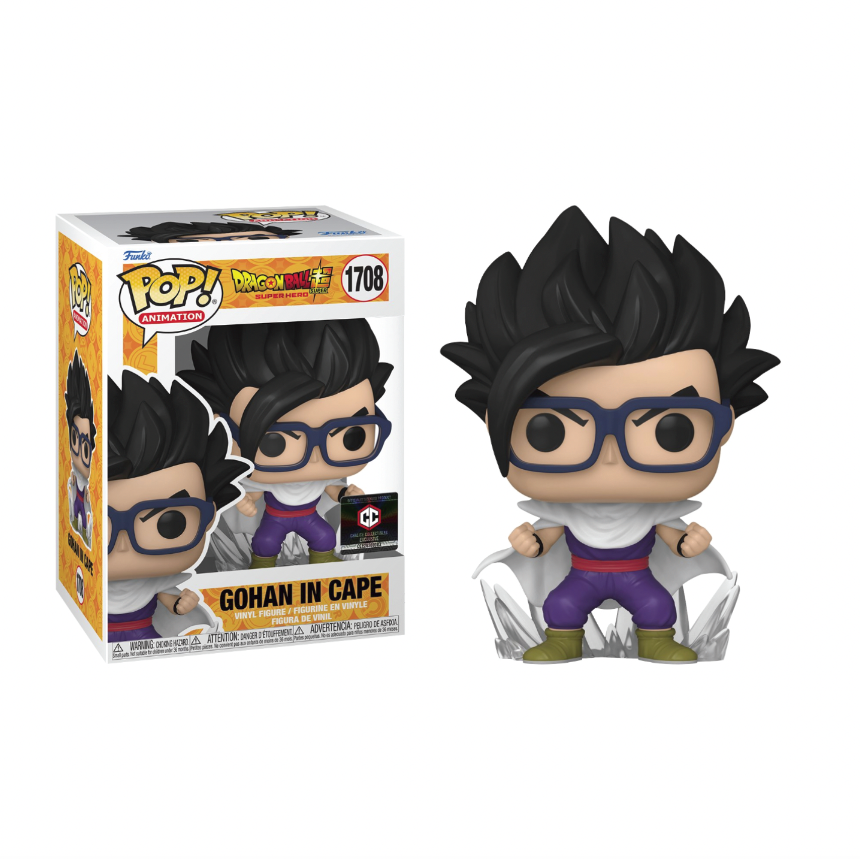 Funko Pop Dragon Ball Super Gohan In Cape Chalice Exclusive